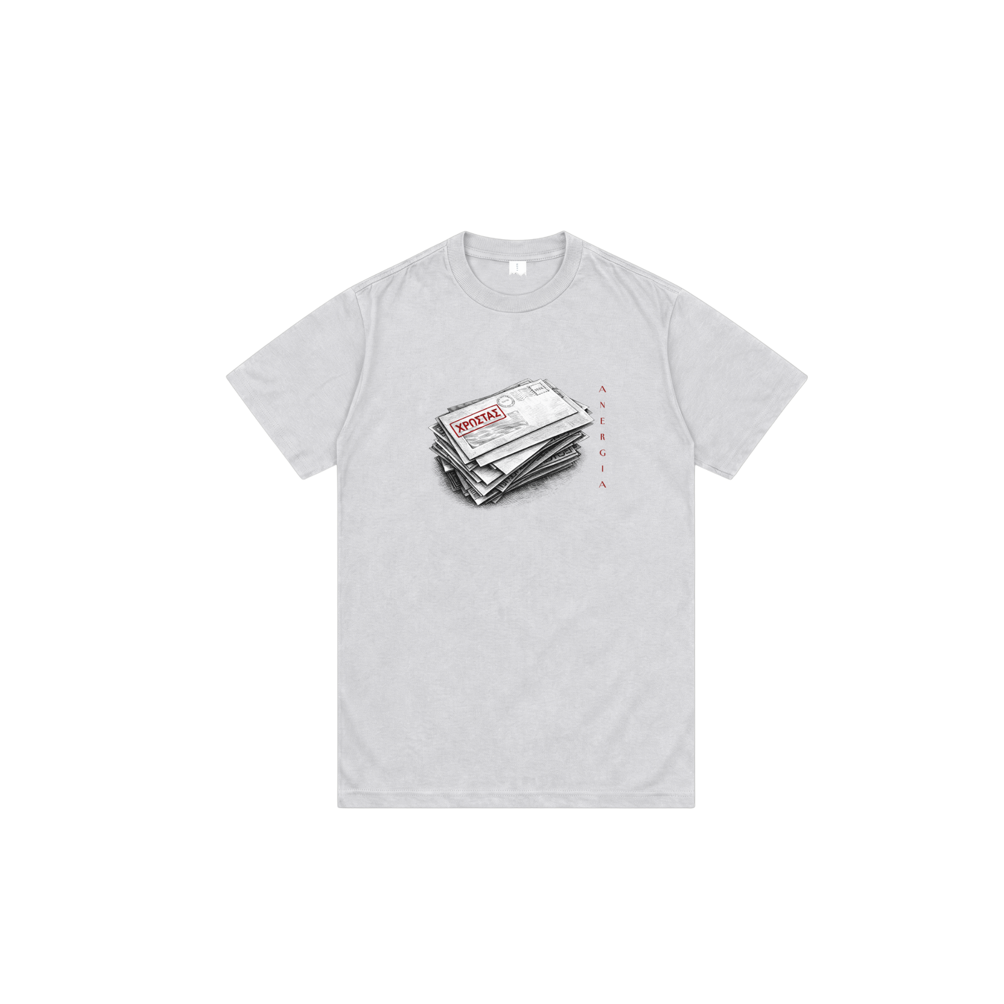 xrostao γαμώ τους λογαριασμούς t-shirt — anergia season