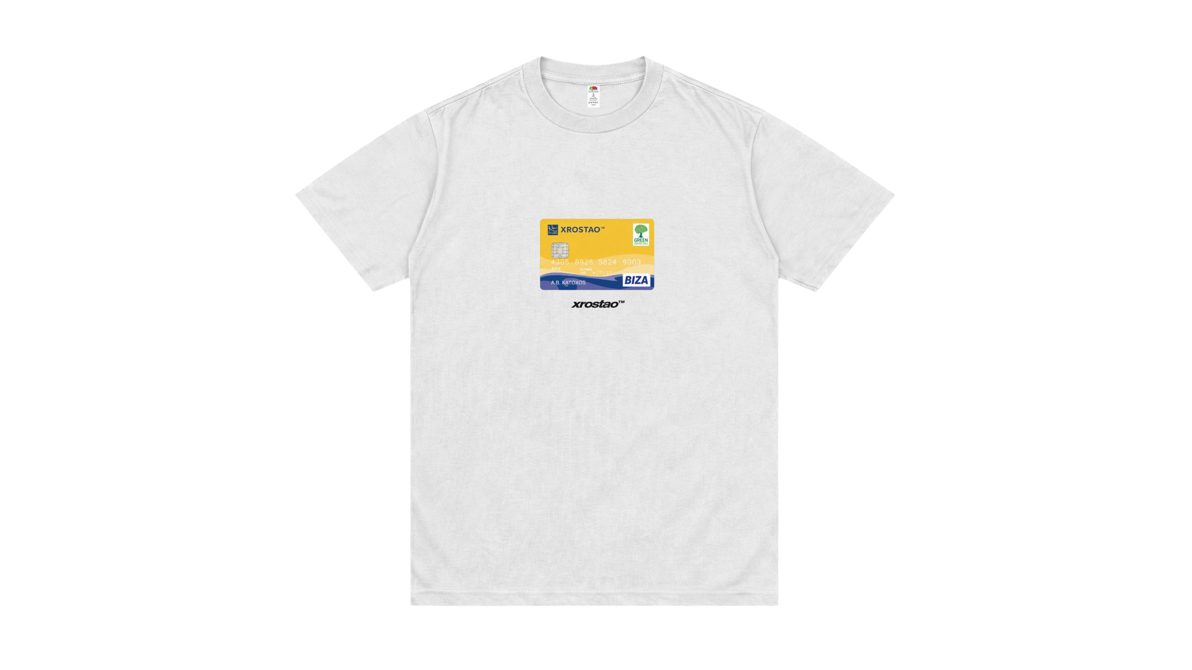 xrostao adeia karta tshirt